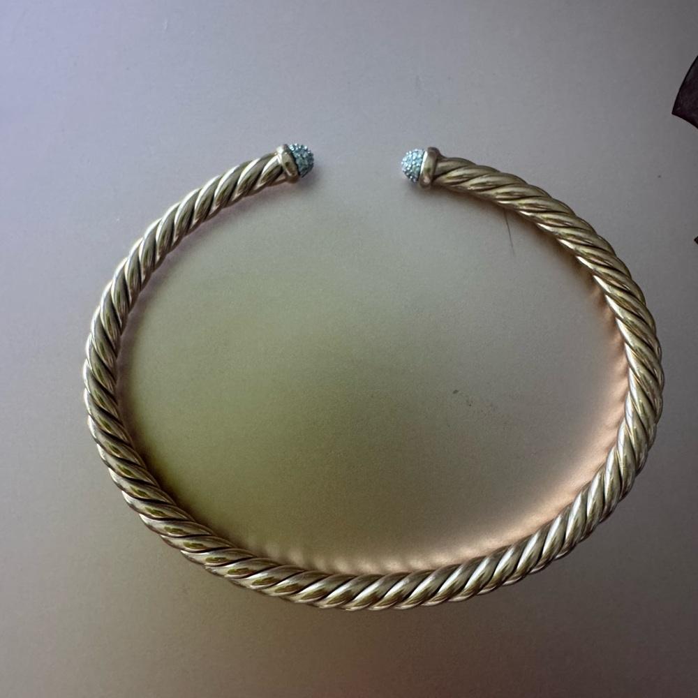 David Yurman Cable Flex 18k rose gold with diamonds, 4mm